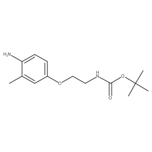 1-(1,1-Dimethylethoxycarbonylamino)-2-(4-amino-3-methylphenoxy)ethane Structure