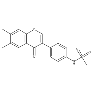 N-(4-(6,7-dimethyl-4-oxo-4H-chromen-3-yl)phenyl)methanesulfonamide Structure