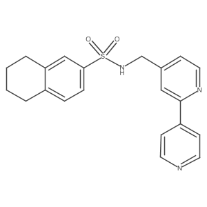N-([2,4'-bipyridin]-4-ylmethyl)-5,6,7,8-tetrahydronaphthalene-2-sulfonamide Structure