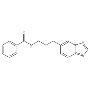 N-(3-([1,2,4]triazolo[1,5-a]pyrimidin-6-yl)propyl)nicotinamide结构式