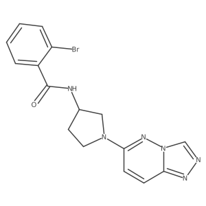 N-(1-([1,2,4]triazolo[4,3-b]pyridazin-6-yl)pyrrolidin-3-yl)-2-bromobenzamide Structure
