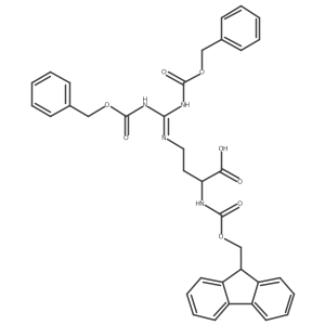 Fmoc-D-norArg(Z)2-OH结构式