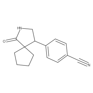 4-{1-Oxo-2-azaspiro[4.4]nonan-4-yl}benzonitrile结构式