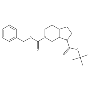6-Benzyl 1-(tert-butyl) hexahydro-1H-pyrrolo[2,3-c]pyridine-1,6(2H)-dicarboxylate Structure