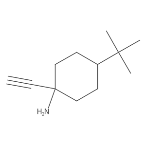 4-tert-Butyl-1-ethynylcyclohexan-1-amine结构式