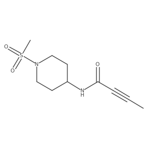 N-(1-methanesulfonylpiperidin-4-yl)but-2-ynamide Structure