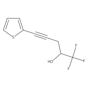 1,1,1-Trifluoro-5-(thiophen-2-yl)pent-4-yn-2-ol Structure