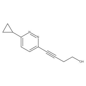 4-(6-Cyclopropylpyridazin-3-yl)but-3-yn-1-ol Structure