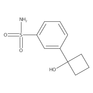 3-(1-Hydroxy-cyclobutyl)-benzenesulfonamide Structure