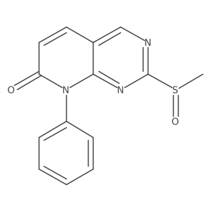 2-(Methylsulfinyl)-8-phenylpyrido[2,3-d]pyrimidin-7(8h)-one Structure