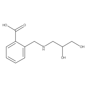2-({[(2R)-2,3-dihydroxypropyl]amino}methyl)benzoic acid Structure
