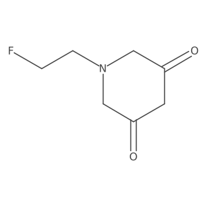1-(2-Fluoroethyl)piperidine-3,5-dione结构式