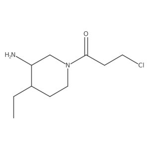1-(3-Amino-4-ethylpiperidin-1-yl)-3-chloropropan-1-one Structure