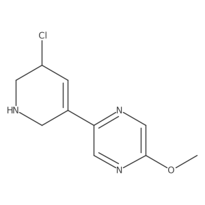 2-(5-Chloro-1,2,5,6-tetrahydropyridin-3-yl)-5-methoxypyrazine Structure
