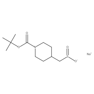 Sodium {1-[(tert-butoxy)carbonyl]piperidin-4-yl}methanesulfinate结构式