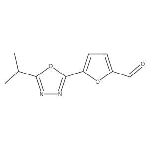 5-[5-(Propan-2-yl)-1,3,4-oxadiazol-2-yl]furan-2-carbaldehyde结构式