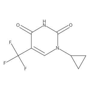1-Cyclopropyl-5-(trifluoromethyl)-1,2,3,4-tetrahydropyrimidine-2,4-dione Structure