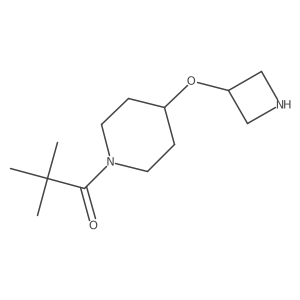 1-[4-(Azetidin-3-yloxy)piperidin-1-yl]-2,2-dimethylpropan-1-one Structure