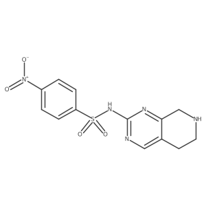 4-nitro-N-{5H,6H,7H,8H-pyrido[3,4-d]pyrimidin-2-yl}benzene-1-sulfonamide Structure