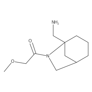 1-[5-(Aminomethyl)-6-azabicyclo[3.2.1]octan-6-yl]-2-methoxyethan-1-one Structure