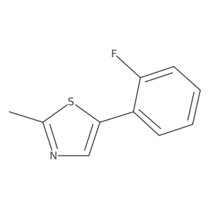5-(2-Fluorophenyl)-2-methyl-1,3-thiazole Structure