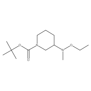 Tert-butyl 3-[ethoxy(methyl)amino]piperidine-1-carboxylate Structure