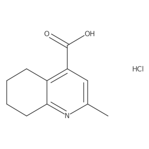 2-Methyl-5,6,7,8-tetrahydroquinoline-4-carboxylic acid hydrochloride结构式