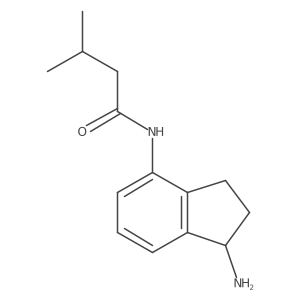 N-(1-amino-2,3-dihydro-1H-inden-4-yl)-3-methylbutanamide Structure