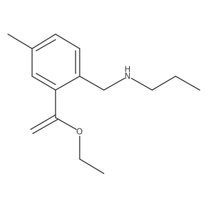 {[2-(1-Ethoxyethenyl)-4-methylphenyl]methyl}(propyl)amine Structure