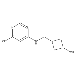 Cyclobutanol, 3-[[(6-chloro-4-pyrimidinyl)amino]methyl]-, cis-结构式