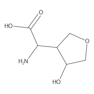 (2S)-2-amino-2-(4-hydroxyoxolan-3-yl)acetic acid结构式