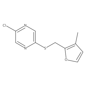 2-Chloro-5-{[(3-methylfuran-2-yl)methyl]sulfanyl}pyrazine结构式
