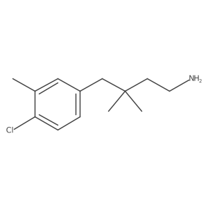 4-(4-Chloro-3-methylphenyl)-3,3-dimethylbutan-1-amine结构式