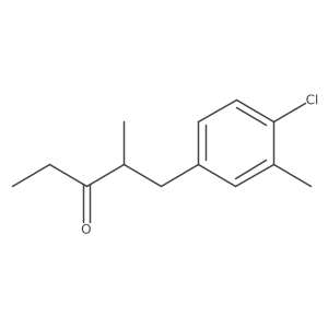 1-(4-Chloro-3-methylphenyl)-2-methylpentan-3-one Structure