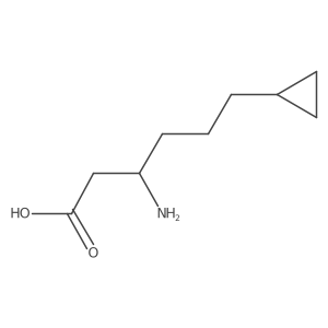 3-Amino-6-cyclopropylhexanoic acid结构式