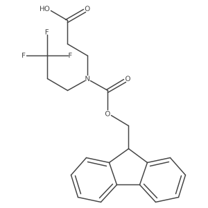 3-({[(9H-fluoren-9-yl)methoxy]carbonyl}(3,3,3-trifluoropropyl)amino)propanoic acid结构式