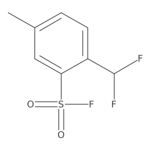 2-(Difluoromethyl)-5-methylbenzene-1-sulfonyl fluoride结构式