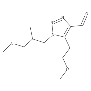 1-(3-methoxy-2-methylpropyl)-5-(2-methoxyethyl)-1H-1,2,3-triazole-4-carbaldehyde Structure