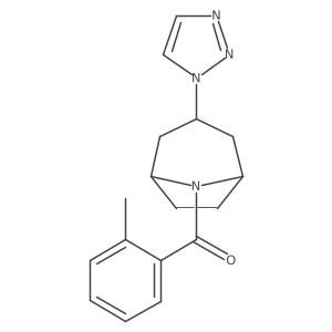 8-(2-methylbenzoyl)-3-(1H-1,2,3-triazol-1-yl)-8-azabicyclo[3.2.1]octane Structure