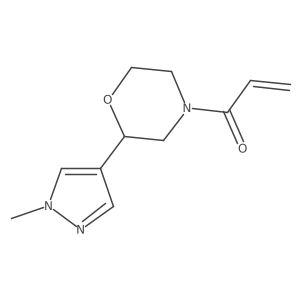 1-(2-(1-Methyl-1H-pyrazol-4-yl)morpholino)prop-2-en-1-one Structure