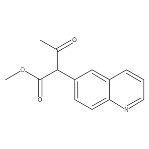Methyl 3-oxo-2-(quinolin-6-yl)butanoate Structure