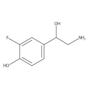 4-[(1S)-2-amino-1-hydroxyethyl]-2-fluorophenol Structure