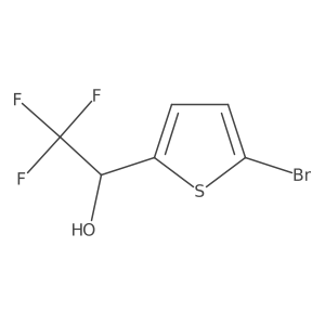 (1S)-1-(5-bromothiophen-2-yl)-2,2,2-trifluoroethan-1-ol Structure