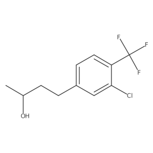 (2S)-4-[3-chloro-4-(trifluoromethyl)phenyl]butan-2-ol结构式