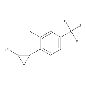 rac-(1R,2S)-2-[2-methyl-4-(trifluoromethyl)phenyl]cyclopropan-1-amine Structure