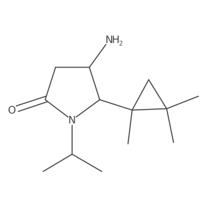 4-Amino-1-(propan-2-yl)-5-(1,2,2-trimethylcyclopropyl)pyrrolidin-2-one Structure