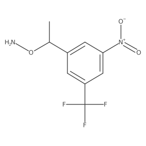 O-{1-[3-nitro-5-(trifluoromethyl)phenyl]ethyl}hydroxylamine结构式