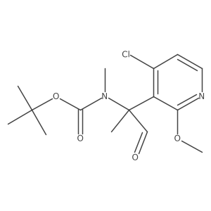 tert-butyl N-[2-(4-chloro-2-methoxypyridin-3-yl)-1-oxopropan-2-yl]-N-methylcarbamate结构式
