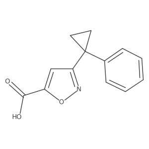 3-(1-Phenylcyclopropyl)-1,2-oxazole-5-carboxylic acid Structure