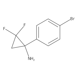 1-(4-Bromophenyl)-2,2-difluorocyclopropan-1-amine Structure